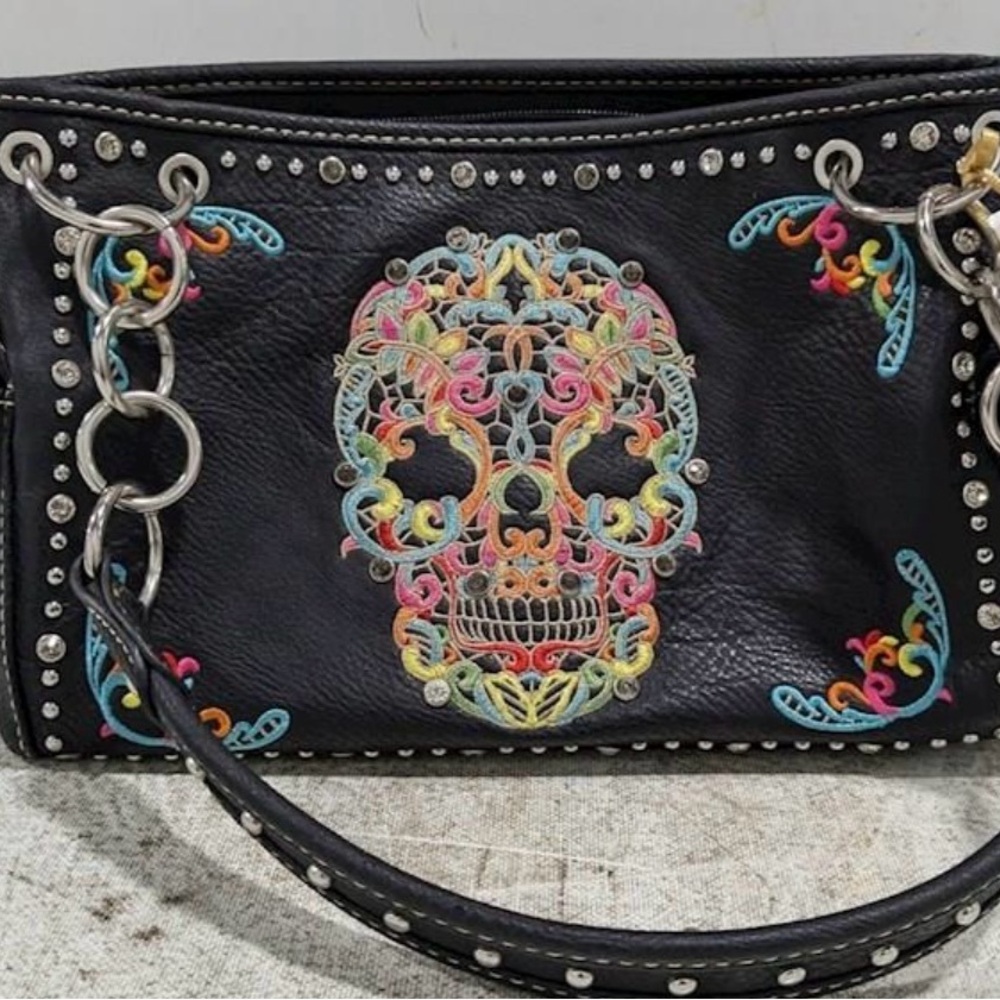 Montana West Sugar Skull Collection Handbag